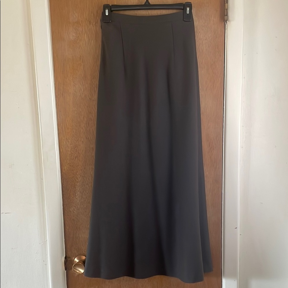 Elegant Brown Vintage Maxi Skirt Sz S